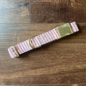 NEW The Foggy Dog Red Stripe Dog Collar